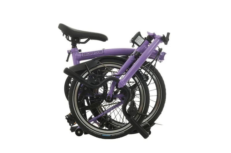 Brompton C-Line Explore Mid Folding Bike 2024 Pop Lilac-1