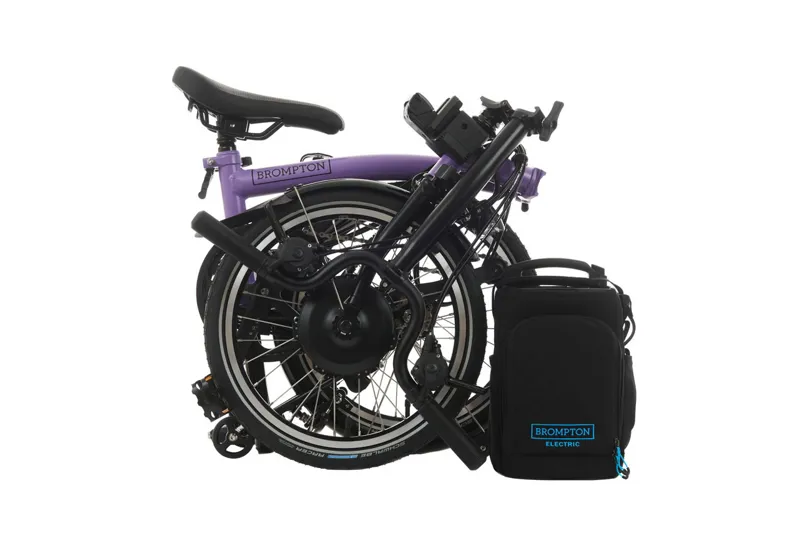 Brompton Electric C-Line Mid 12 speed Electric Folding Bike 2024 Pop Lilac-2