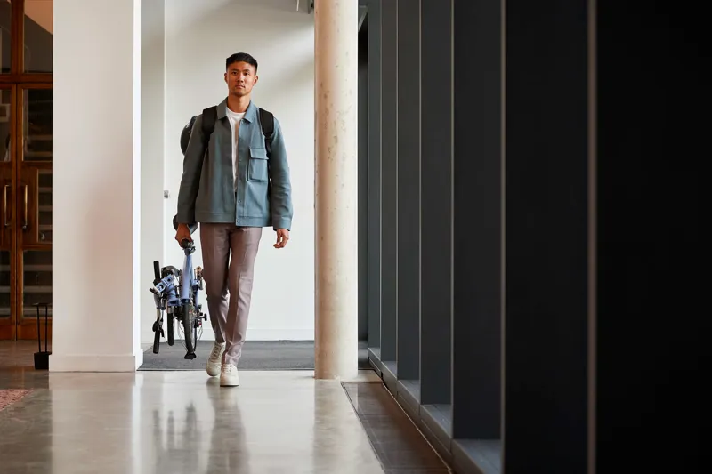 Brompton M6L Folding Bike 2021 Tempest Blue-5