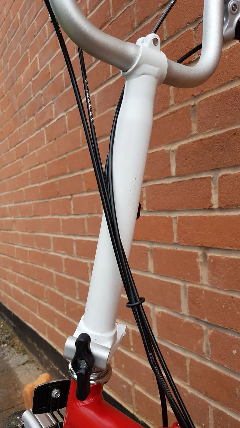 Ex Demo Brompton M6L Folding Bike Red/White-1