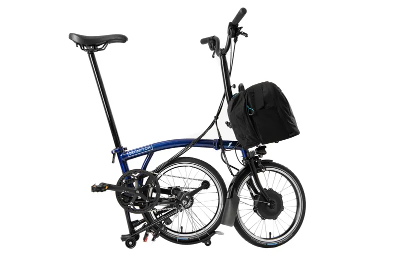 Brompton M6LU Folding Electric Bike 2021 Blue Laquer-9
