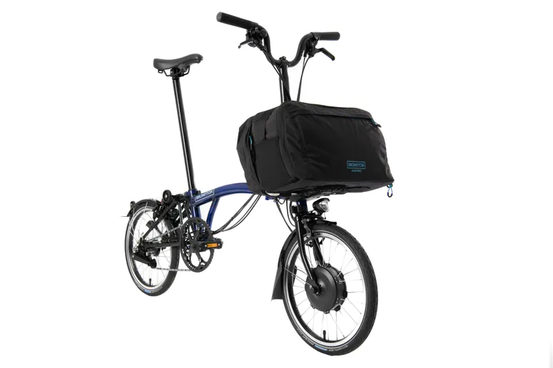 Brompton M6LU Folding Electric Bike 2021 Blue Laquer-1