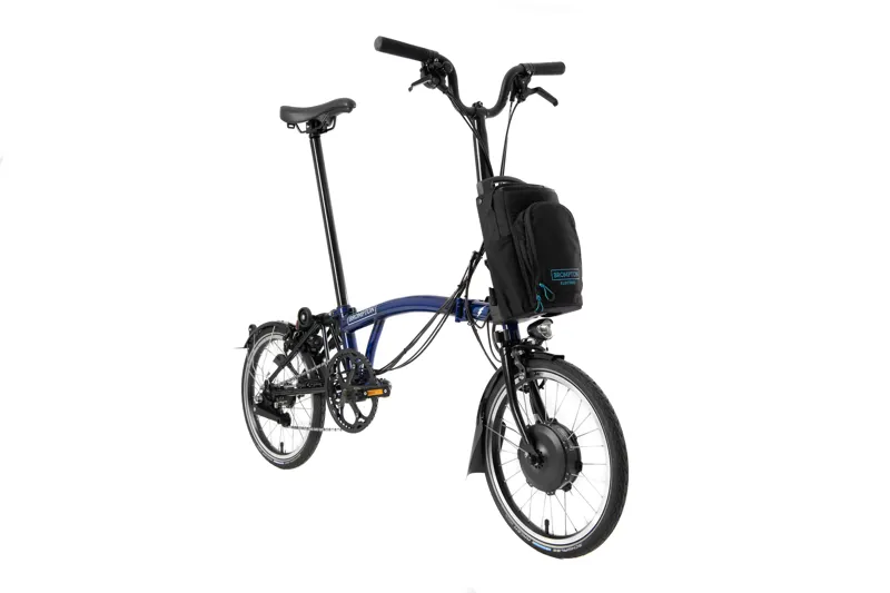 Brompton M6LU Folding Electric Bike 2021 Blue Laquer-2