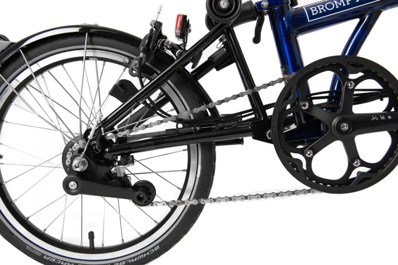 Brompton M6LU Folding Electric Bike 2021 Blue Laquer-6