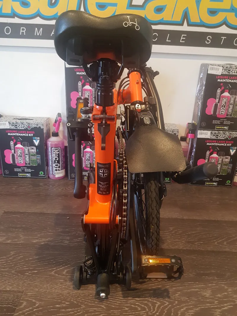 Second Hand Brompton M6R Black Edition Folding Bike 2019 Orange-2