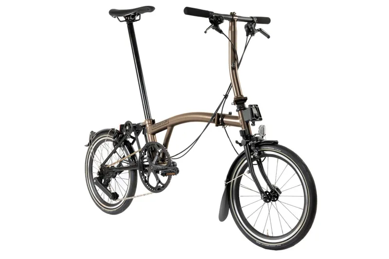 Brompton P-Line Explore 12 Spd Low Folding Bike 2024 Bronze Sky-1