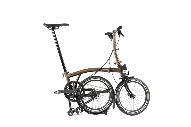 Brompton P-Line Explore 12 Spd Low Folding Bike 2024 Bronze Sky-2