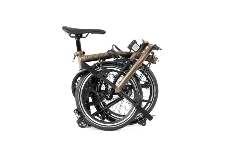 Brompton P-Line Explore 12 Spd Low Folding Bike 2024 Bronze Sky-3