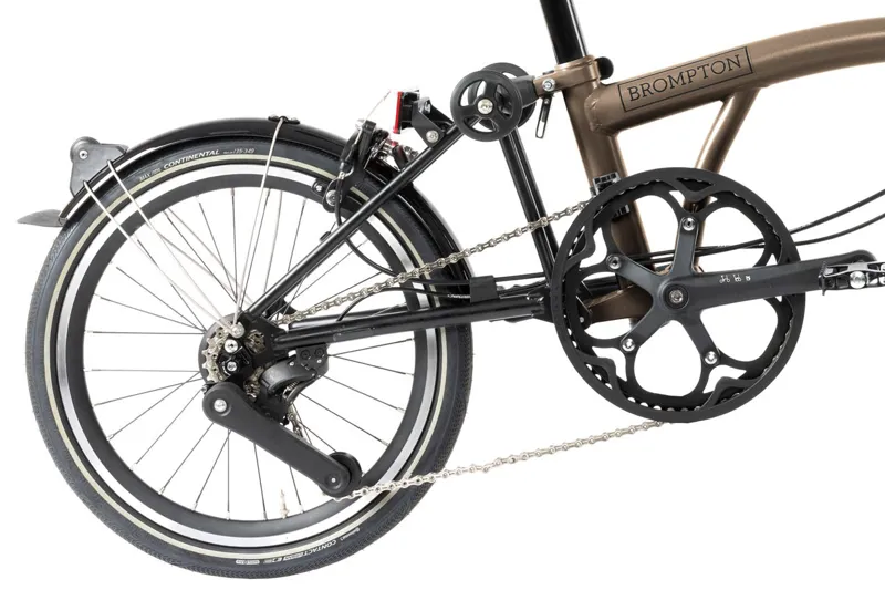 Brompton P-Line Explore 12 Spd Low Folding Bike 2024 Bronze Sky-5