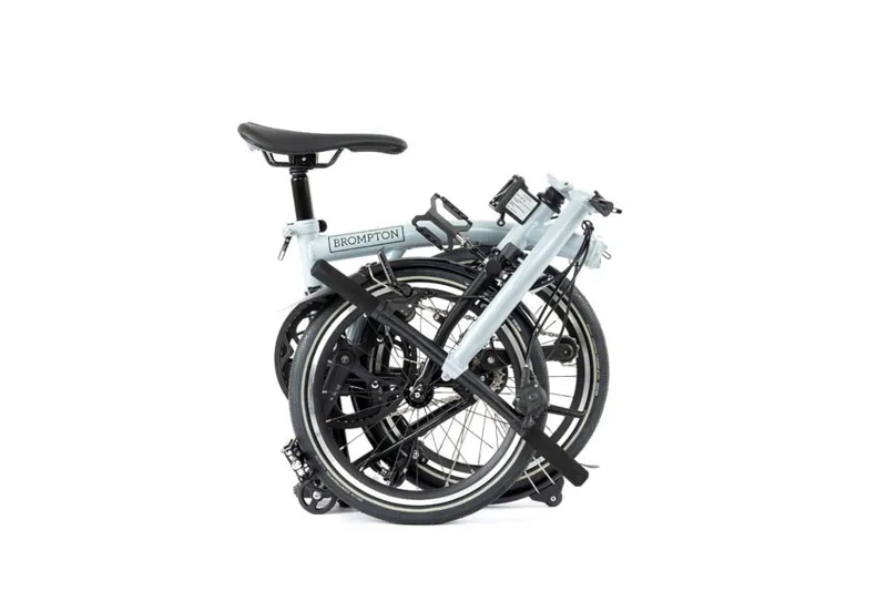 Brompton P-Line Explore 12 Spd Low Folding Bike 2024 Lunar Ice-3
