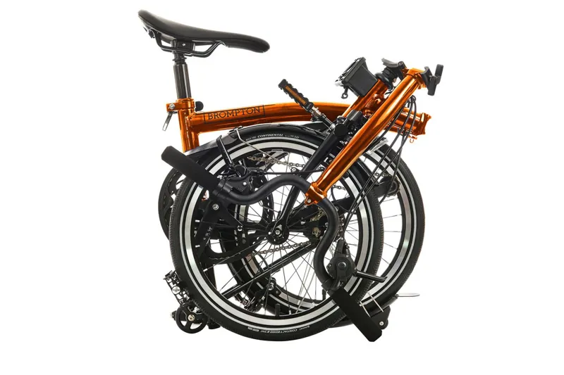 Brompton P-Line Explore 12 Spd Mid Folding Bike 2024 Flame Laquer-3