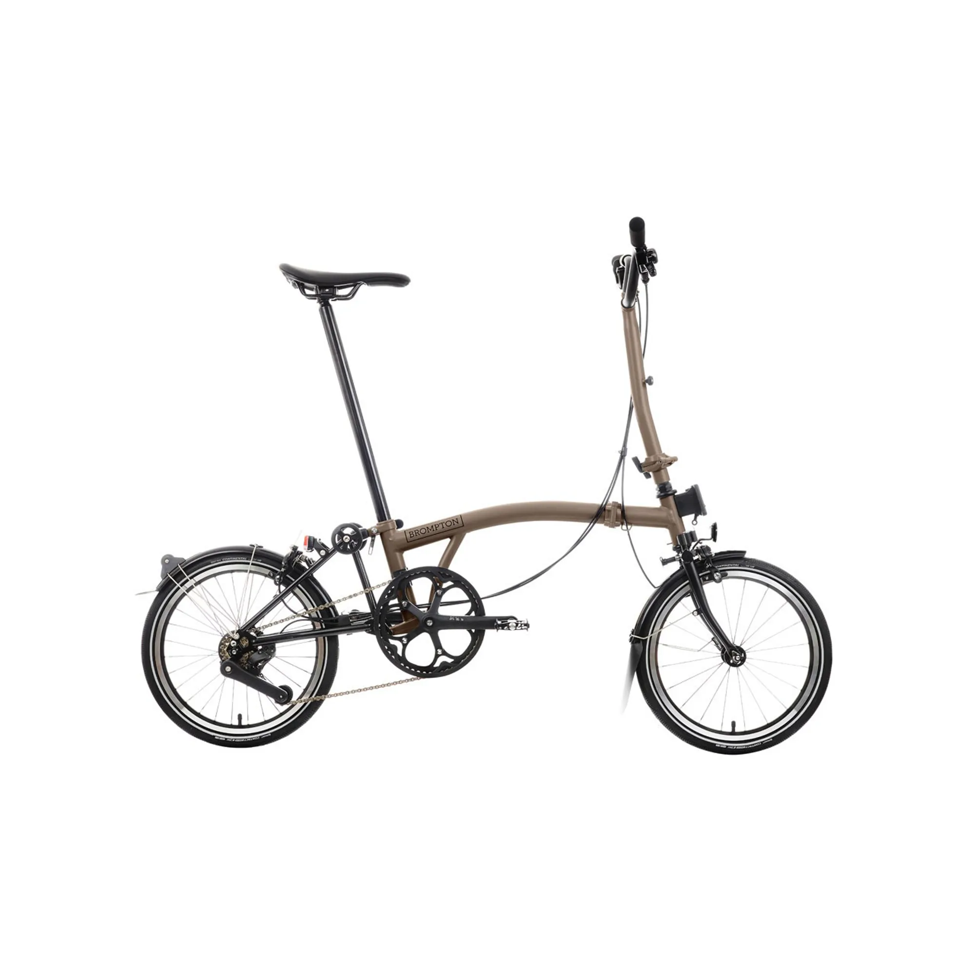 Brompton P Line Explore 12 Spd High Folding Bike 2024 Bronze Sky