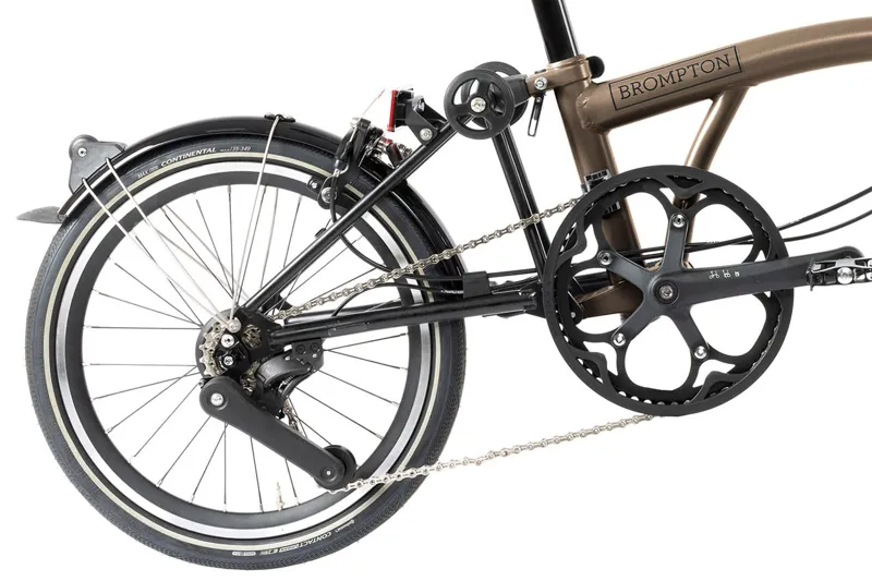 Brompton P-Line Urban Low Folding Bike 2024 Bronze Sky-5