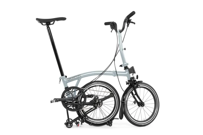 Brompton P-Line Urban Mid Folding Bike 2024 Lunar Ice-2