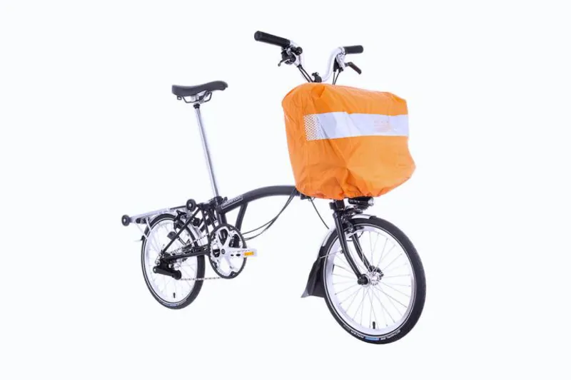 Brompton Rain Resistant Front Luggage Cover Hi Viz Orange-1