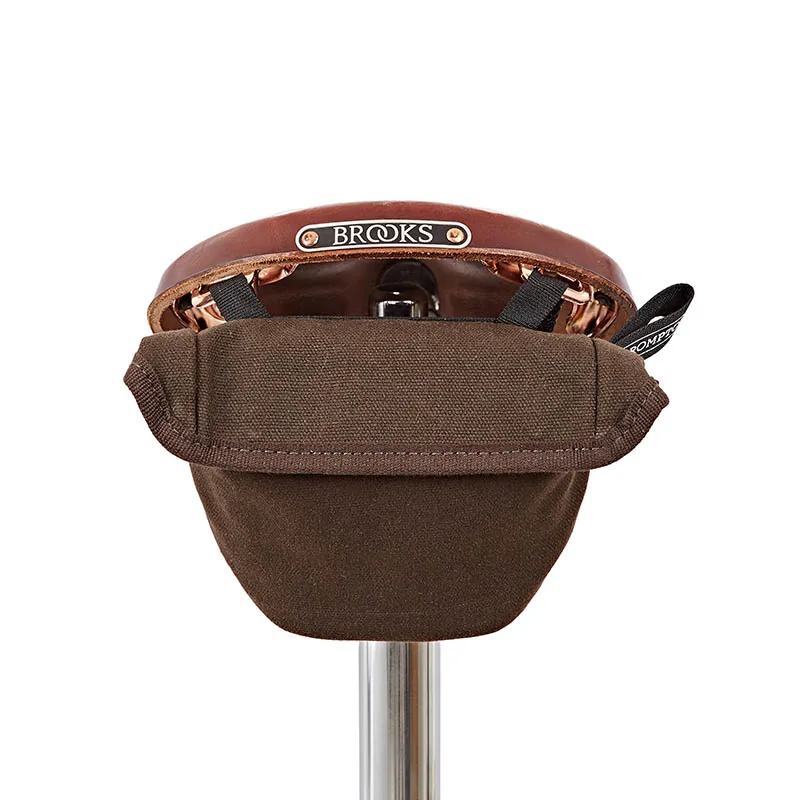 Brompton Waxed Canvas Saddle Pouch Bag Khaki-3