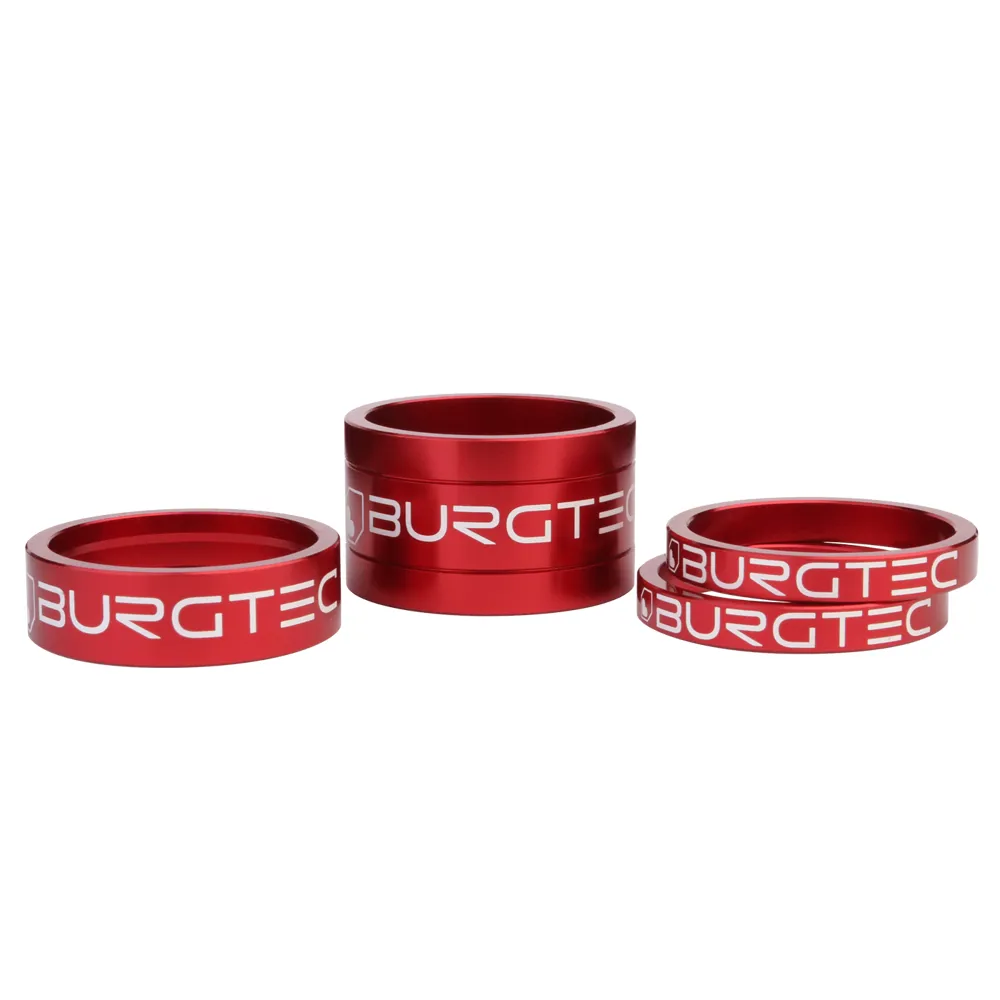 Image of Burgtec Stem Spacer Kit Race Red