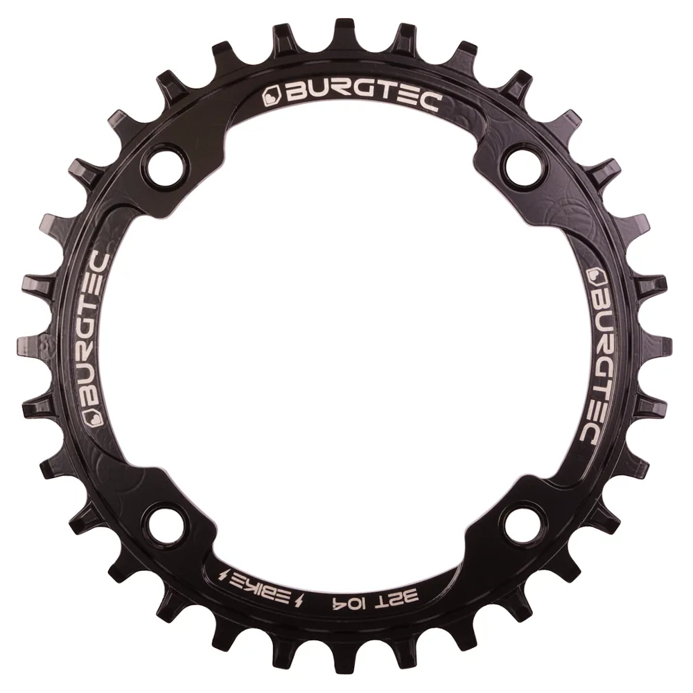 Image of Burgtec E-Bike Thick Thin Inside Fit 104mm Chainring Steel Black