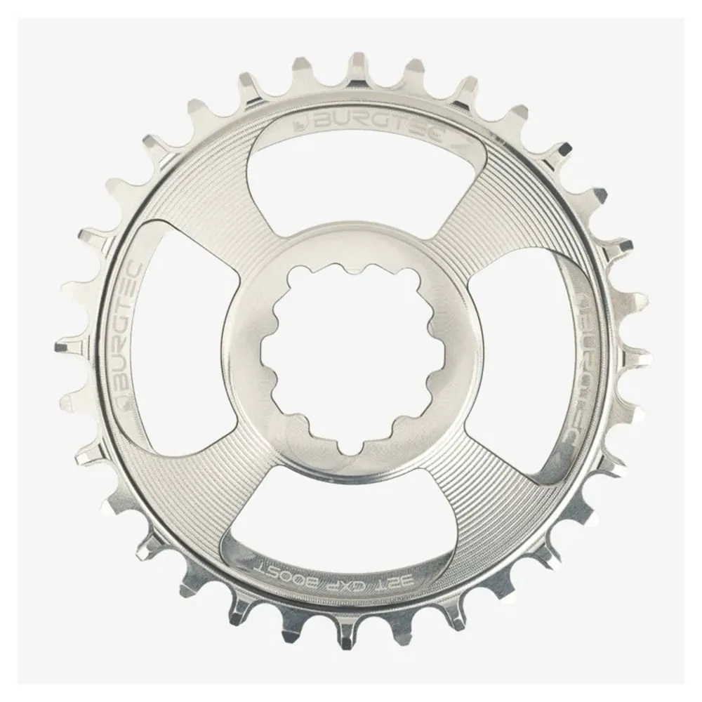 Image of Burgtec GXP Boost 3mm Offset Thick Thin Chainring 34T Silver