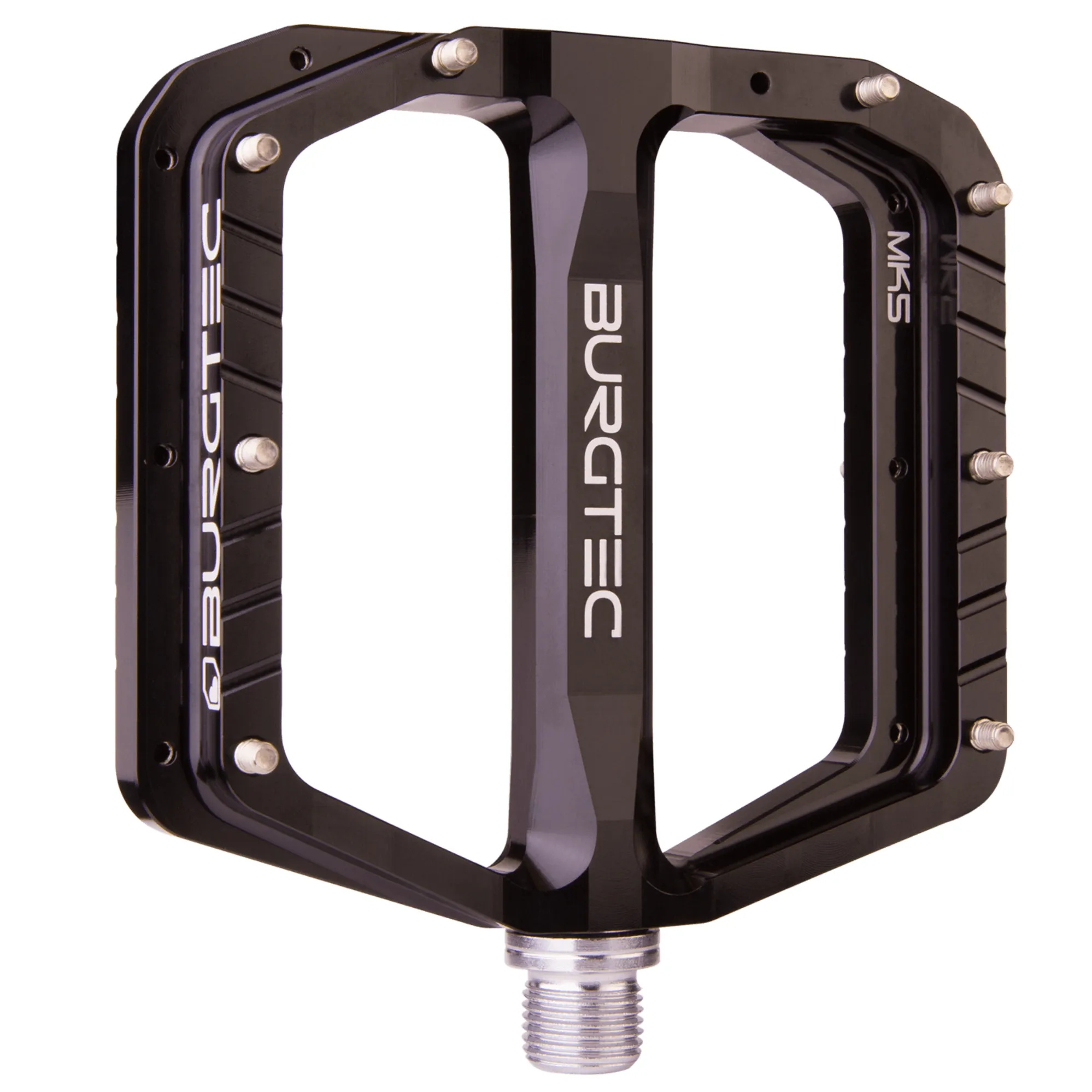 Burgtec Penthouse MK5 Flat Pedals Steel Burgtec Black