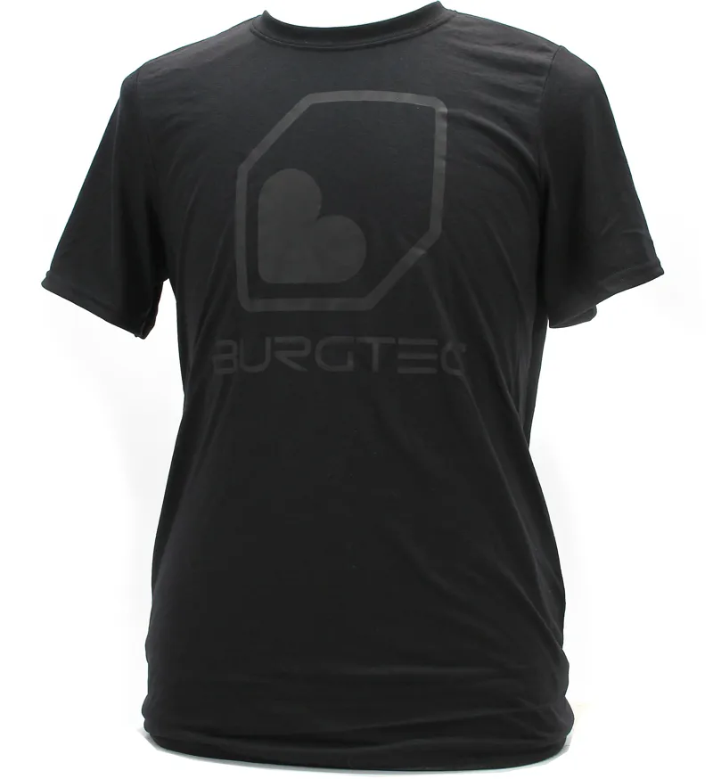 Burgtec Black on Black Logo SS Tech Tee Black-1