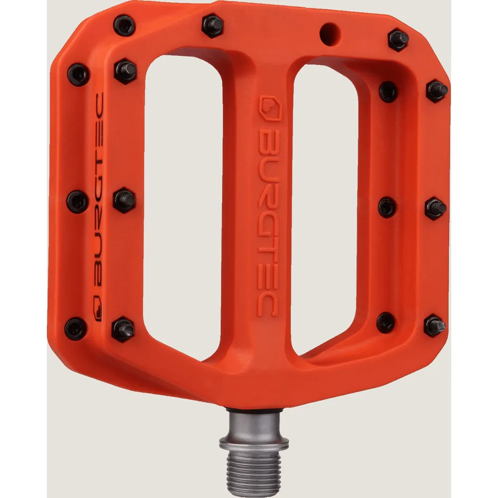 Image of Burgtec MK4 Composite Flat Pedals Iron Bro Orange