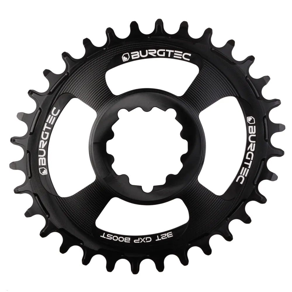 Burgtec Burgtec Oval ThickThin GXP Boost 3mm Offset Chainring 32T Black