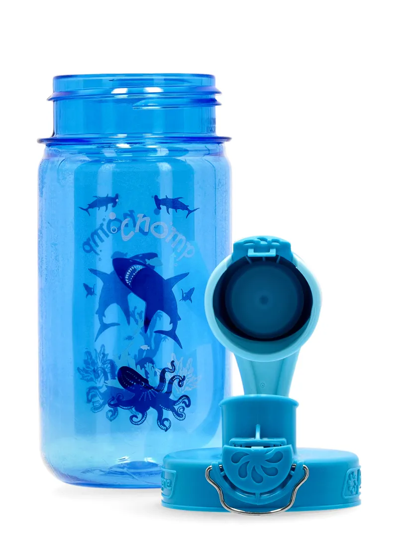 Nalgene Kids On The Fly 350ml Bottle Slate Blue Chomp-2
