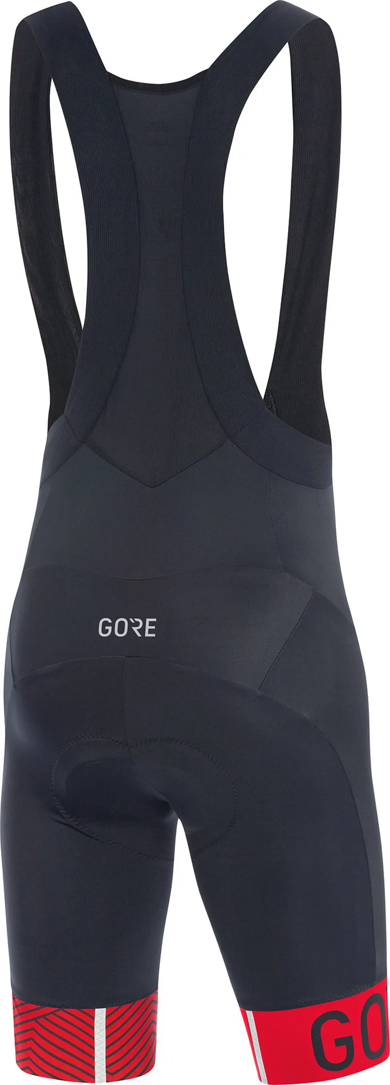 Gore C5 Opti Bib Shorts+ with Pad Black/Red-1