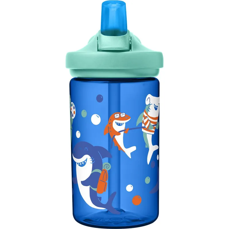 Camelbak Eddy+ Kids Limited Edition 400ml Water Bottle Shark Summer Camp-1