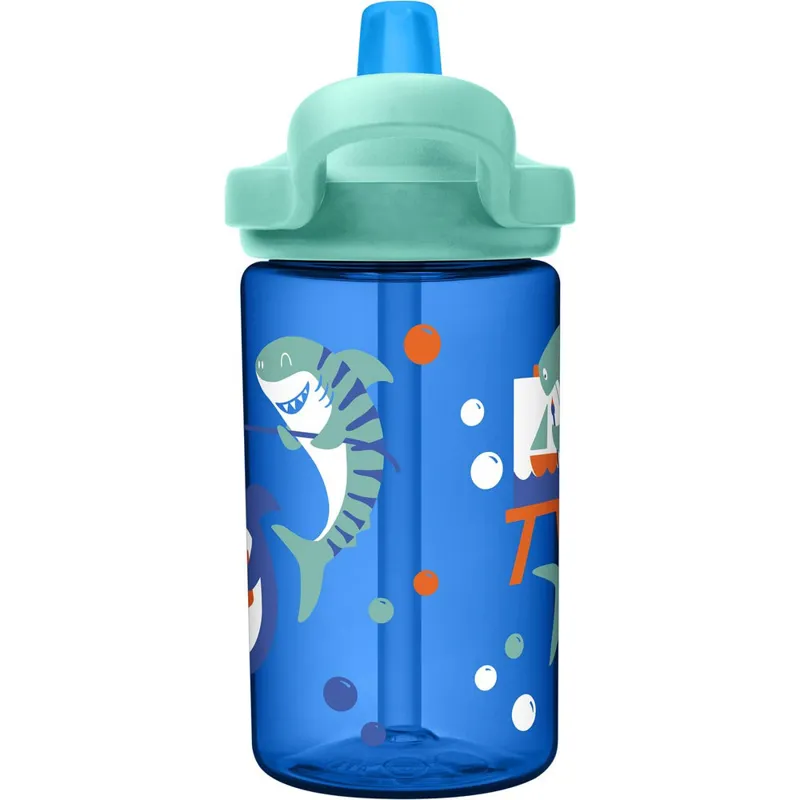 Camelbak Eddy+ Kids Limited Edition 400ml Water Bottle Shark Summer Camp-3