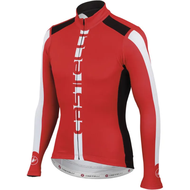 Castelli AR Full Zip Jersey Red/Black/White