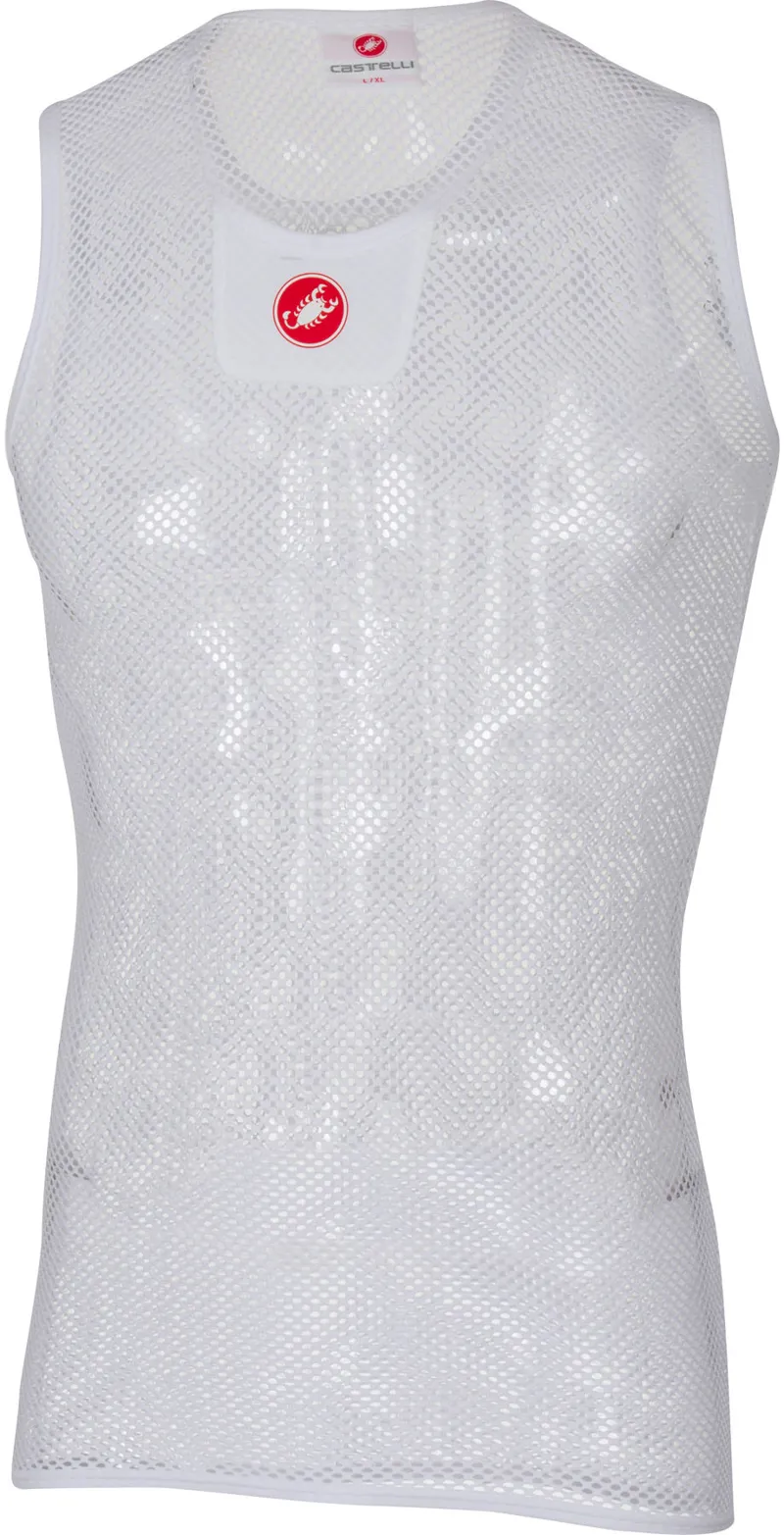 Castelli Core Mesh 3 Sleeveless Base Layer White-2