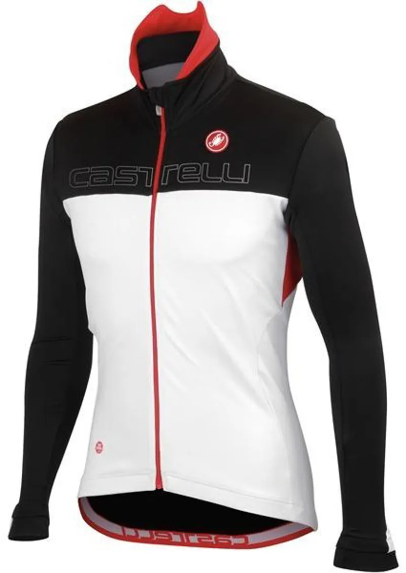 Castelli Poggio Windproof Jacket White/Black/Red