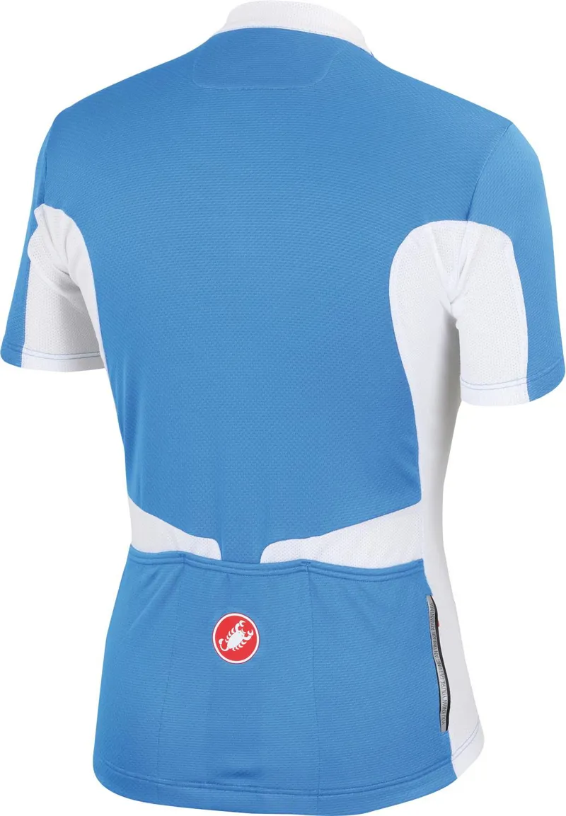 Castelli Prologo 4 Full Zip SS Jersey Blue/White-1