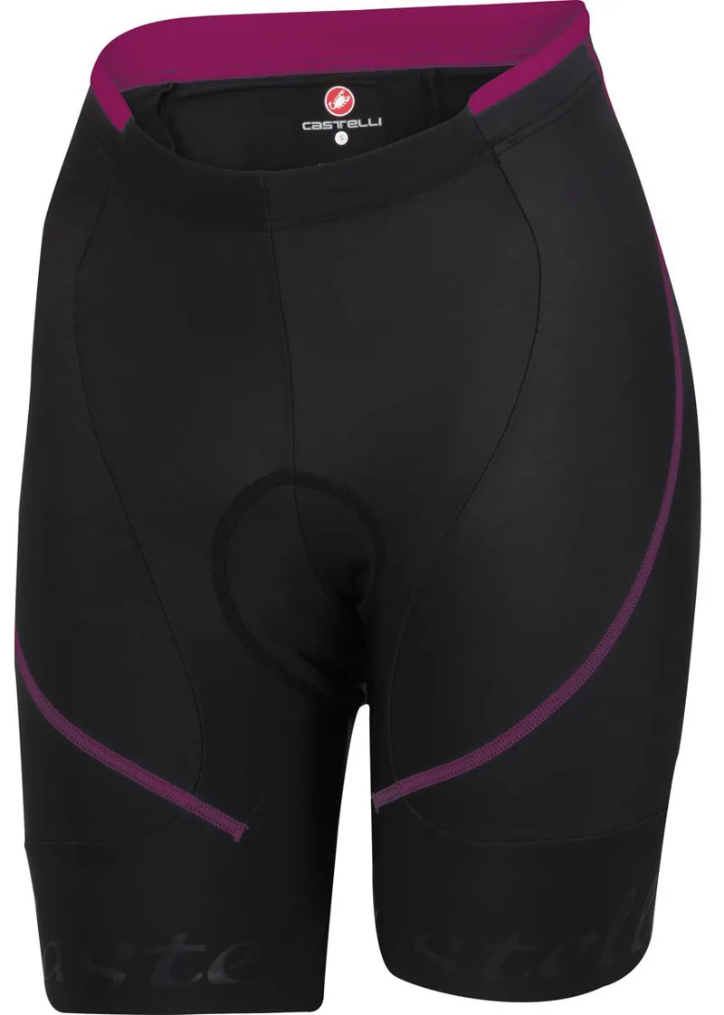 Castelli Evoluzione Womens Shorts Black/Magenta