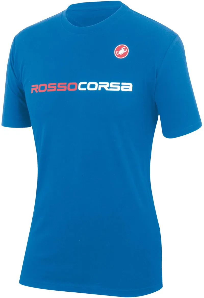 Castelli Rosso Corsa SS Tee Blue