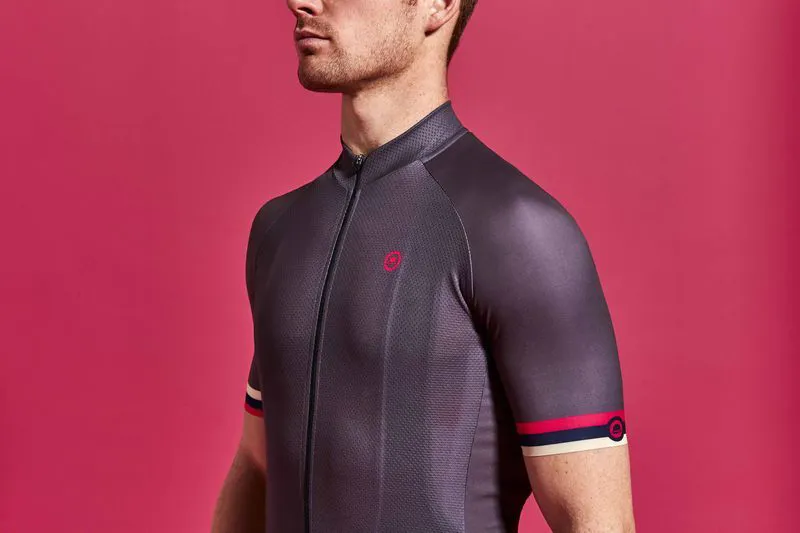 Chapeau Club Logo Short Sleeve Road jersey Flint Grey-3