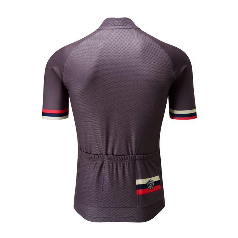 Chapeau Club Logo Short Sleeve Road jersey Flint Grey-2