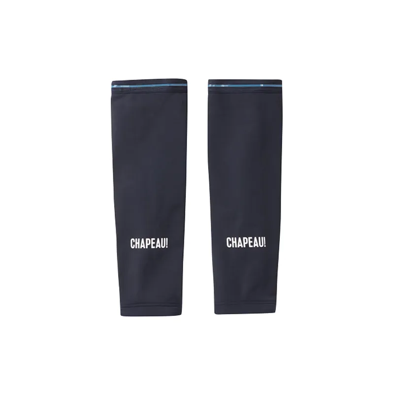 Chapeau Knee Warmers Wordmark Deep Ocean-1