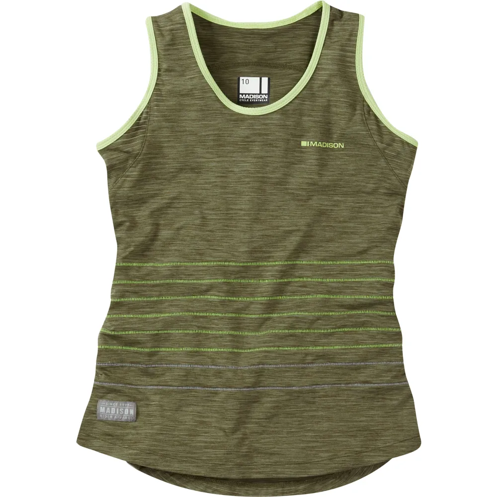 Image of Madison Leia Womens Tank Top Olive Green