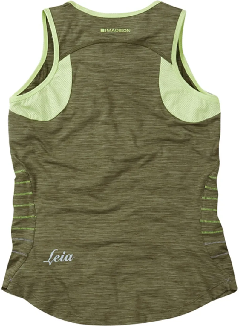Madison Leia Womens Tank Top Olive Green-1