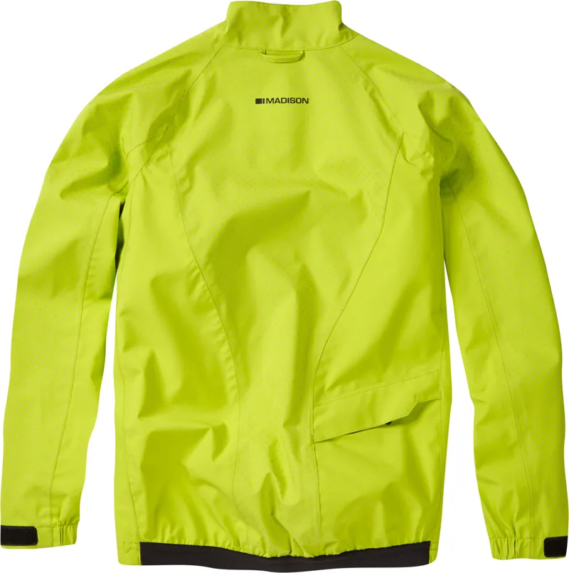 Madison Sportive Hi-Viz Youth Waterproof Jacket Lime Green-1