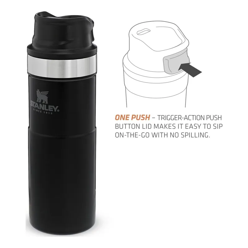 Stanley Classic Trigger-Action Insulated Travel Mug Black 470ml-3