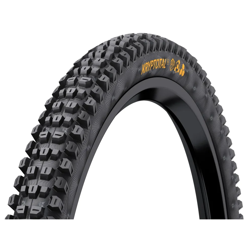 Image of Continental Kryptotal DH 29x2.40 Front Folding Tyre Supersoft Compound Black/Black Skin