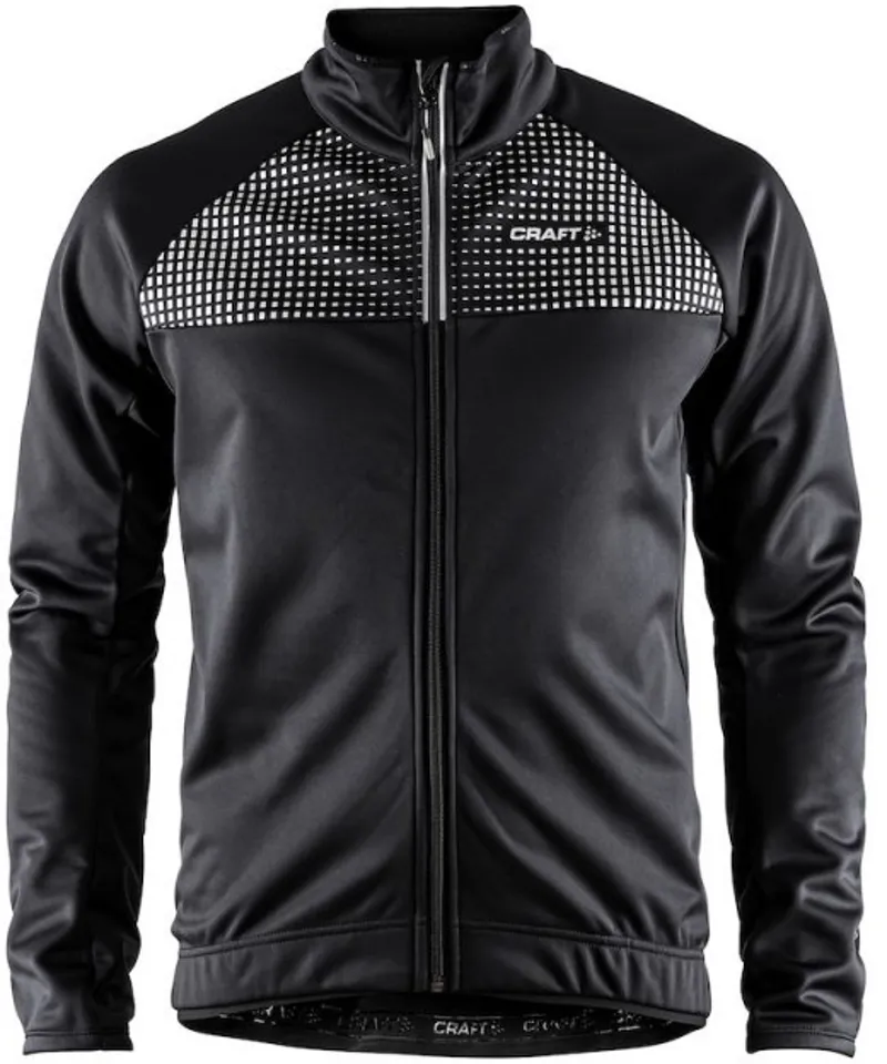 Craft Rime Waterproof Mountain Bike Jacket Black/silver reflective