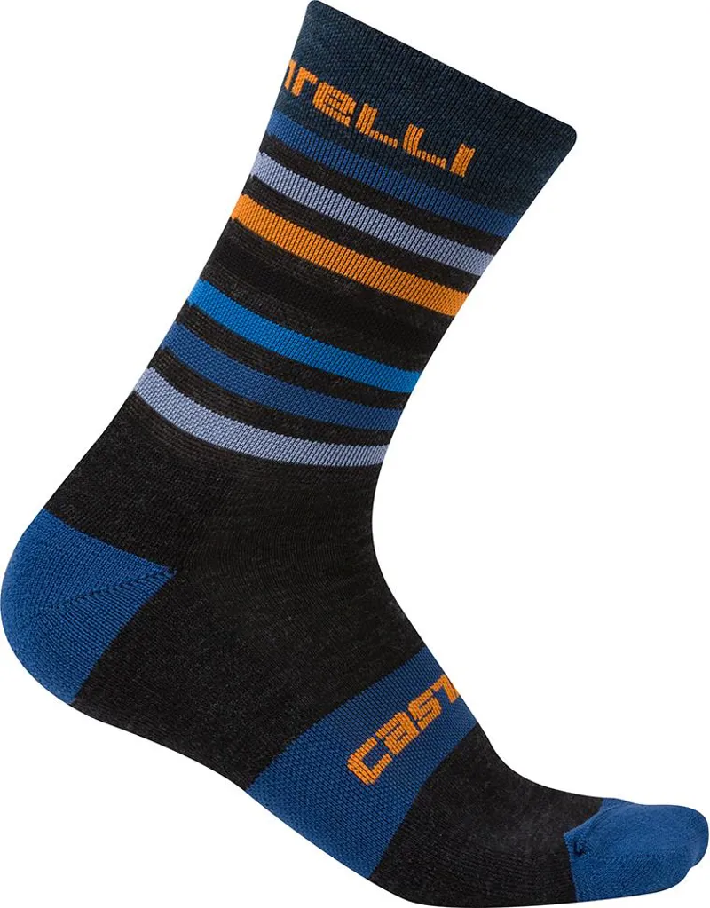 Castelli Gregge 15 Socks Grey/Orange