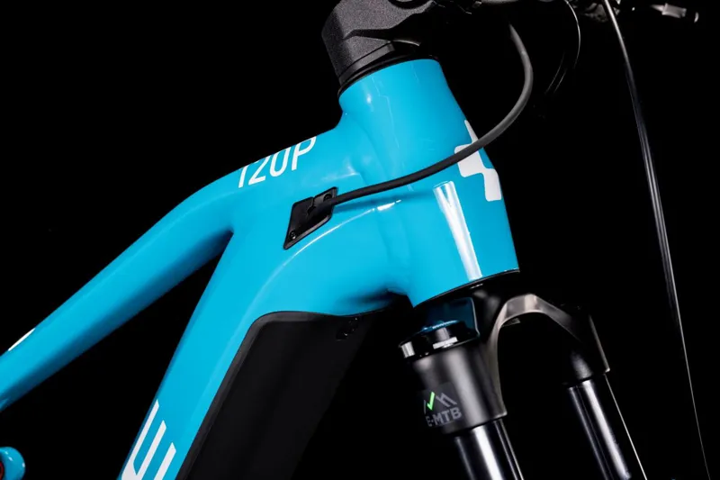 Cube Stereo Hybrid 120 Pro 625 Electric Mountain Bike 2022 Blue/White-2