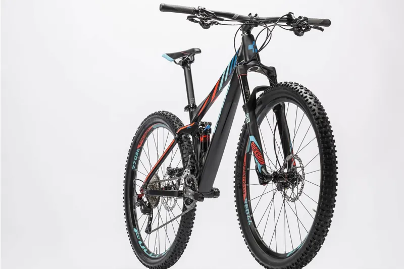 Cube Sting WLS 120 Race 27.5 Womens Mountain Bike 2016 Black/Blue-1