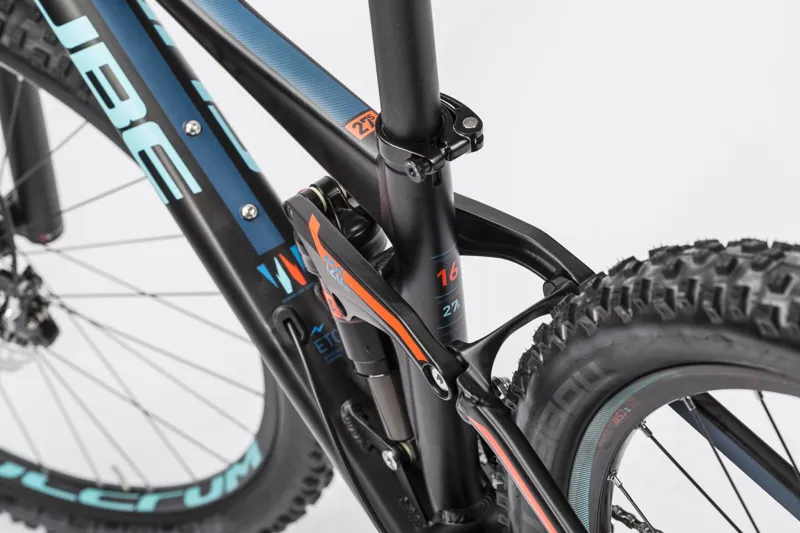 Cube Sting WLS 120 Race 27.5 Womens Mountain Bike 2016 Black/Blue-4